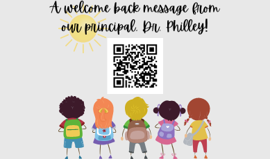 A Welcome Back Message from our principal, Dr. Philley!